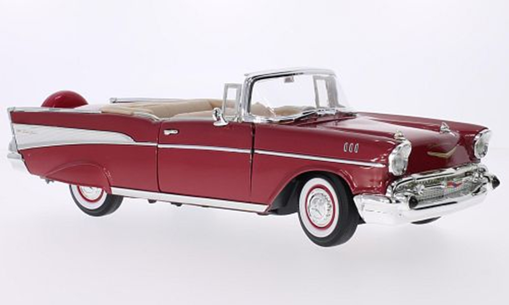 CHEVROLET BEL AIR CONVERTIBLE 1957, RED