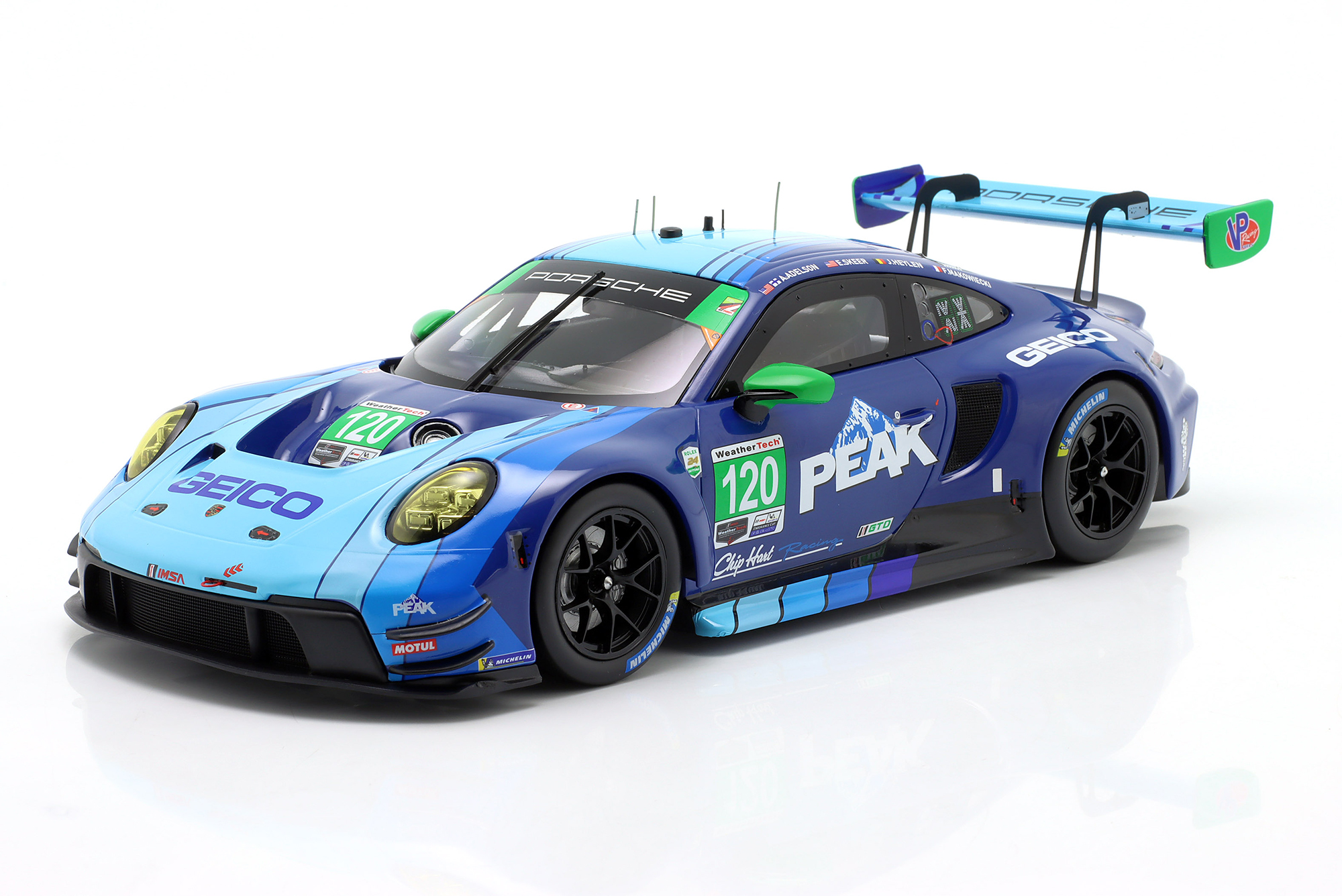 PORSCHE 911 GT3 R #120 24H DAYTONA 2024 WRIGHT MOTORSPORTS / ПОРШЕ 911 ГТ3 24 ЧАСА ДАЙТОНА ВРИГХТ МОТОРСПОРЦ