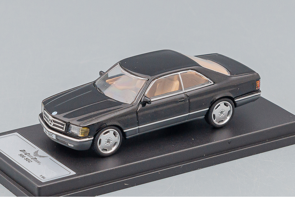 MERCEDES-BENZ 500 SEC (C126), BLACK METALLIC (ДЛИНА МОДЕЛИ 6-10 СМ)