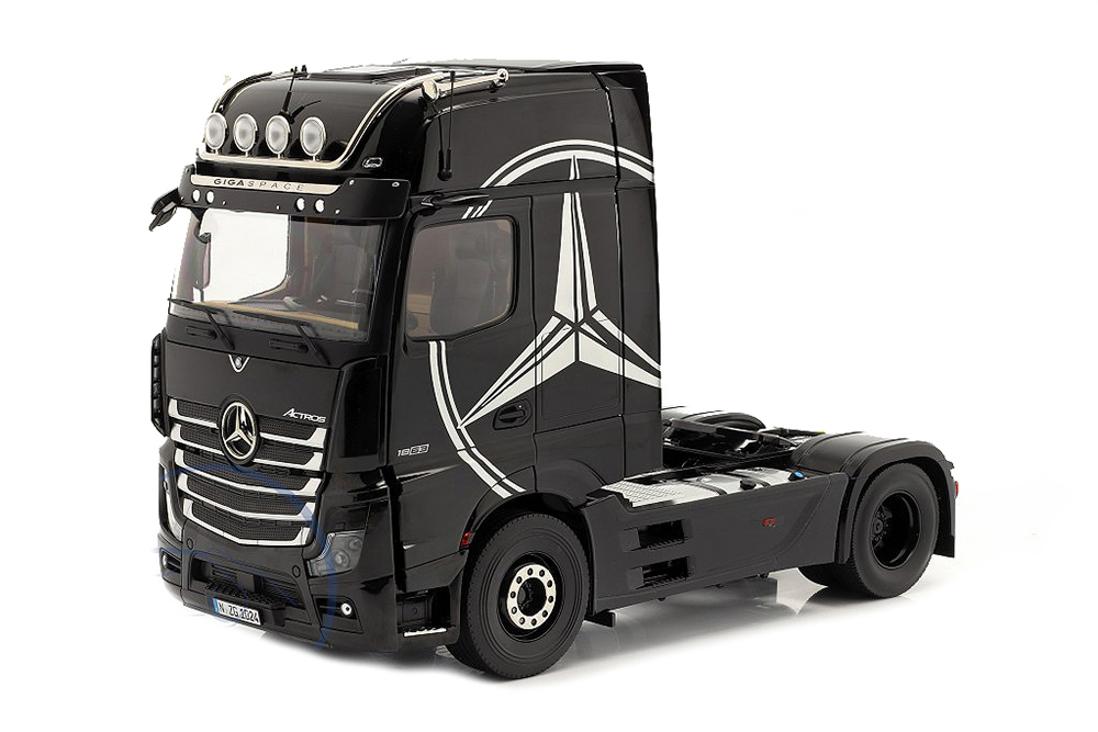 MERCEDES-BENZ ACTROS GIGASPACE 4X2 SZM BLACK WITH MERCEDES DESIGN / МЕРСЕДЕС-БЕНЦ ACTROS GIGASPACE 4X2 SZM ЧЕРНЫЙ С ДИЗАЙНОМ MERCEDES