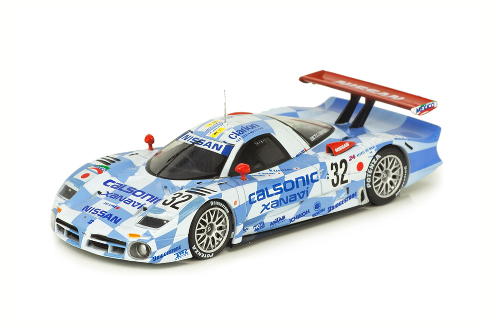 NISSAN R390 GT1 #32 ЛЕМАН 1998 AGURI SUZUKI KAZUYOSHI HOSHINO MASAHIKO KAGEYAMA 3-Е МЕСТО