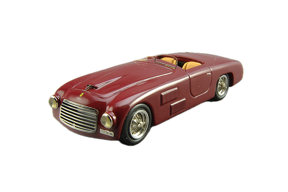 FERRARI 166S SPIDER ALLEMANO 1948 DARK RED (БЕЗ ЛОБОВЫХ СТЕКОЛ)