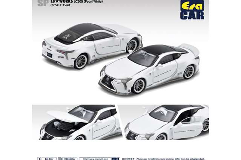 LEXUS LC500 LB WORKS WHITE BLACK (ДЛИНА МОДЕЛИ 6-10 СМ)
