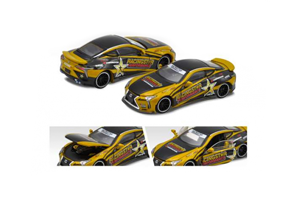 LEXUS LC 500 RACINGSTAR PERFORMANCE, GOLD (ДЛИНА МОДЕЛИ 6-10 СМ)
