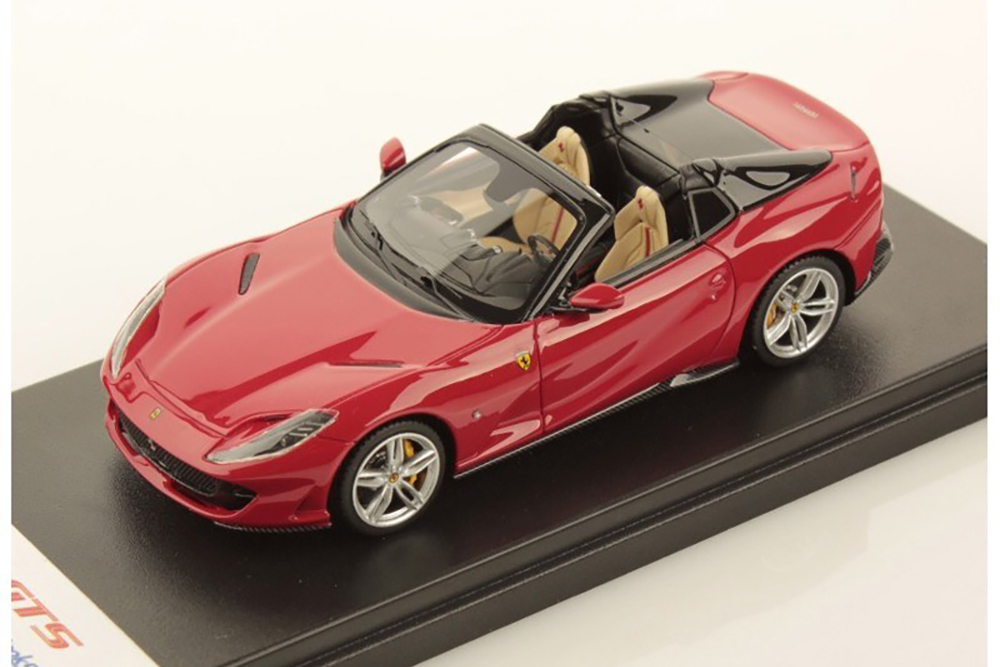 FERRARI 812 GTS (ROSSO CORSA WITH TONNEAU COVER NERO DS) КРАСНЫЙ С ЧЕРНЫМ