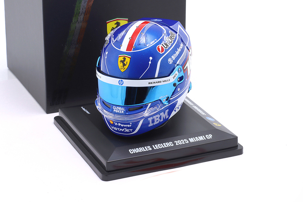 ШЛЕМ BELL CHARLES LECLERC MIAMI GP 2025 FERRARI SF25 / ШЛЕМ ШАРЛЯ ЛЕКЛЕРА