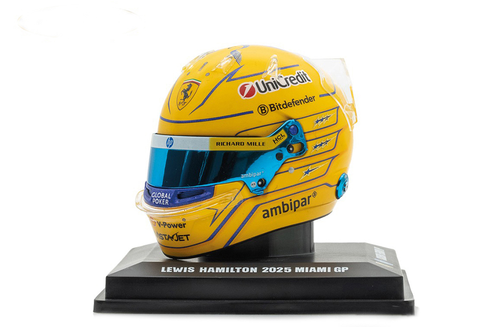 ШЛЕМ LEWIS HAMILTON TEAM FERRARI MIAMI GP 2025