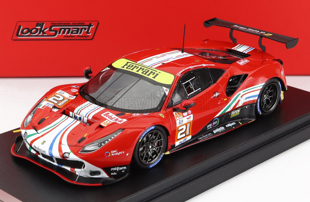 FERRARI 488 GTE EVO 3.9L TURBO V8 TEAM AF CORSE N 21 24H LE MANS 2022 S.MANN - C.ULRICH - T.VILANDER, RED