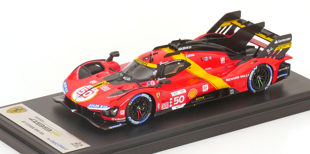 FERRARI 499P LMH TEAM FERRARI AF CORSE 5-TH #50 LE MANS 2023 ANTONIO FUOCO/MIGUEL MOLINA/NICKLAS NIELSEN