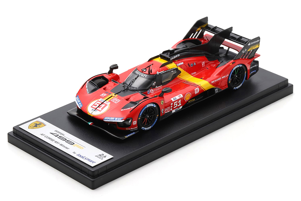 FERRARI 499P LMH TEAM FERRARI AF CORSE #51 WINNER LE MANS 2023 ALESSANDRO PIER GUIDI/JAMES CALADO/ANTONIO GIOVINAZZI