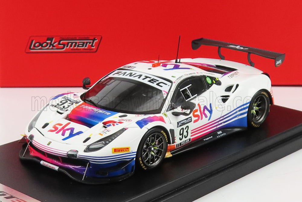 FERRARI 488 GT3 EVO TEAM SKY-TEMPESTA RACING N 93 24H SPA 2021 C.FROGGATT - J.HUI - E.CHEEVER - M.CRESSONI, WHITE