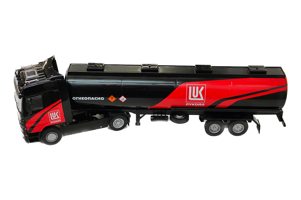 MERCEDES ACTROS OIL TANK 2023 LUKOIL RED/BLACK / МЕРСЕДЕС АКТРОС БЕНЗОВОЗ ЛУКОЙЛ 2023 КРАСНО-ЧЕРНЫЙ