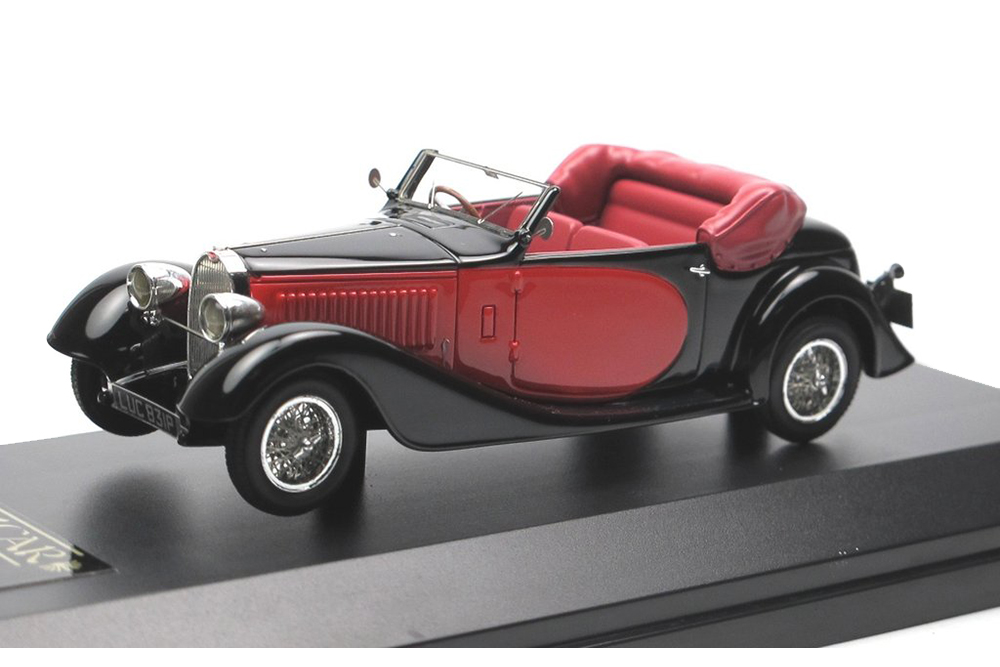 BUGATTI T57 STELVIO DROPHEAD COUPE 1934 BLACK/RED