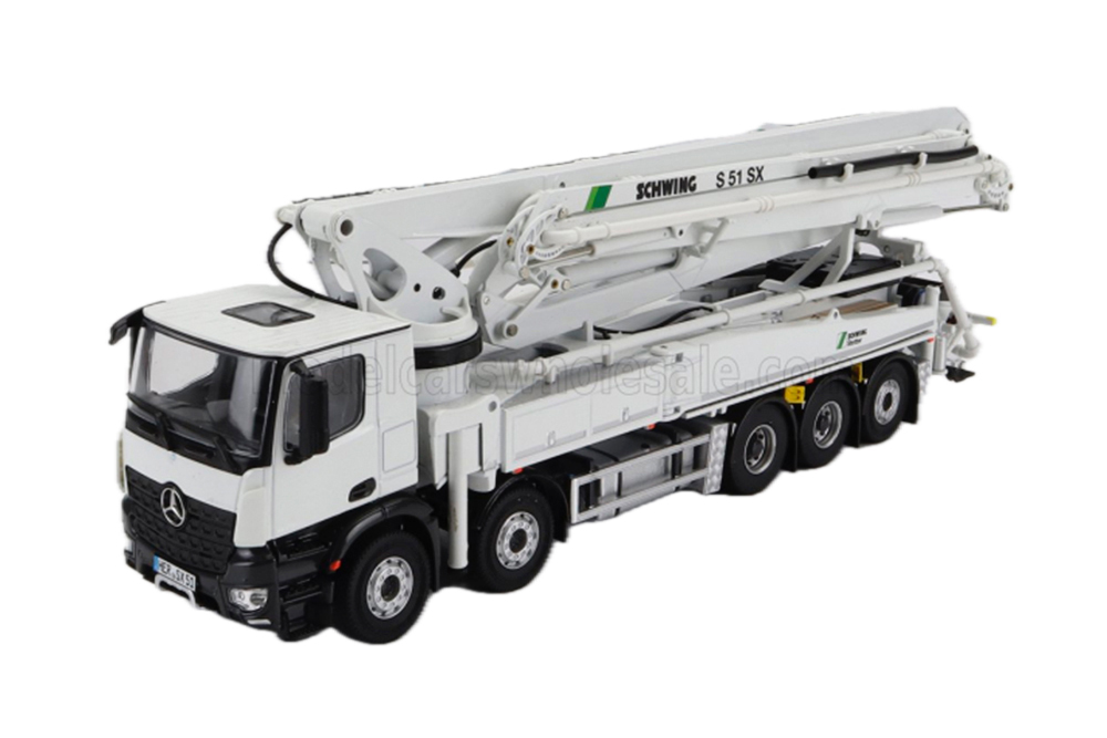 MERCEDES-BENZ AROCS 4753 TRUCK 5-ASSI (2014) - AUTOPOMPA PER CALCESTRUZZO SCHWING S 51 SX - CEMENT PUMP, WHITE BLACK