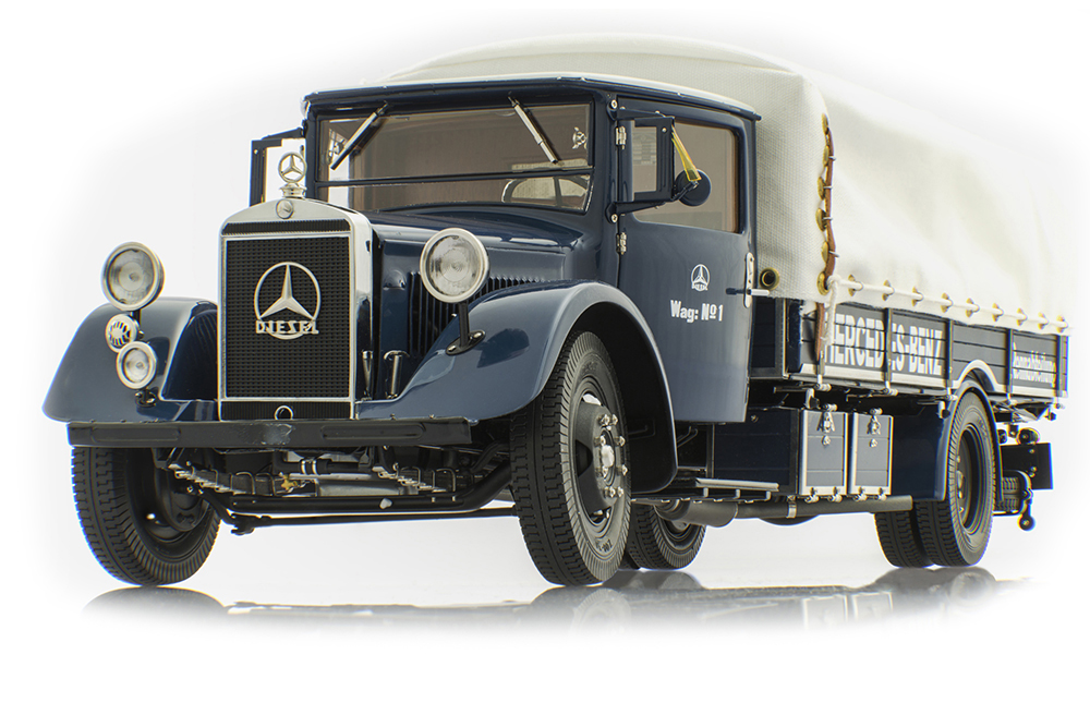 MERCEDES TRUCK RACING TRANSPORTER LO 2750 1934-38 BLUE / МЕРСЕДЕС ТРАНСПОРТЕР СИНИЙ