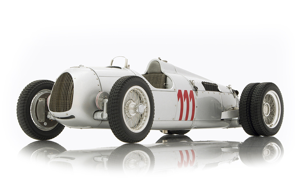 AUTO UNION TYPE C HILL CLIMB VERSION #111 SCHAU INS LAND 1937 SILVER LIMITED EDITION 1500 PCS.