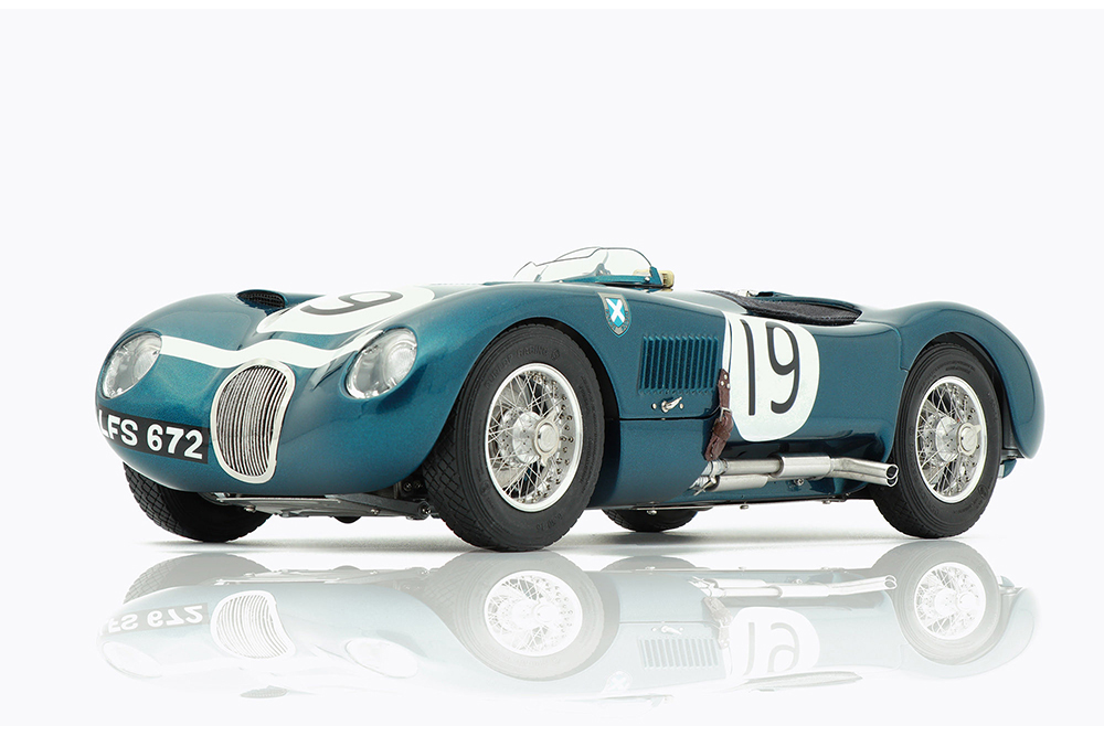 JAGUAR C-TYPE 1952 BLUE ECURIE ECOSSE #19 IAN STEWART/NINIAN SANDERSSON LIMITED EDITION 1500 PCS.