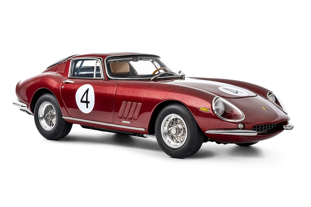 FERRARI F275 GTB/C BURGUNDY CHASSIS NO. 9063 NASSAU TOURIST TROPHY 1966 PEDRO RODRIGES #4 LIMITED EDITION 1000 PCS.