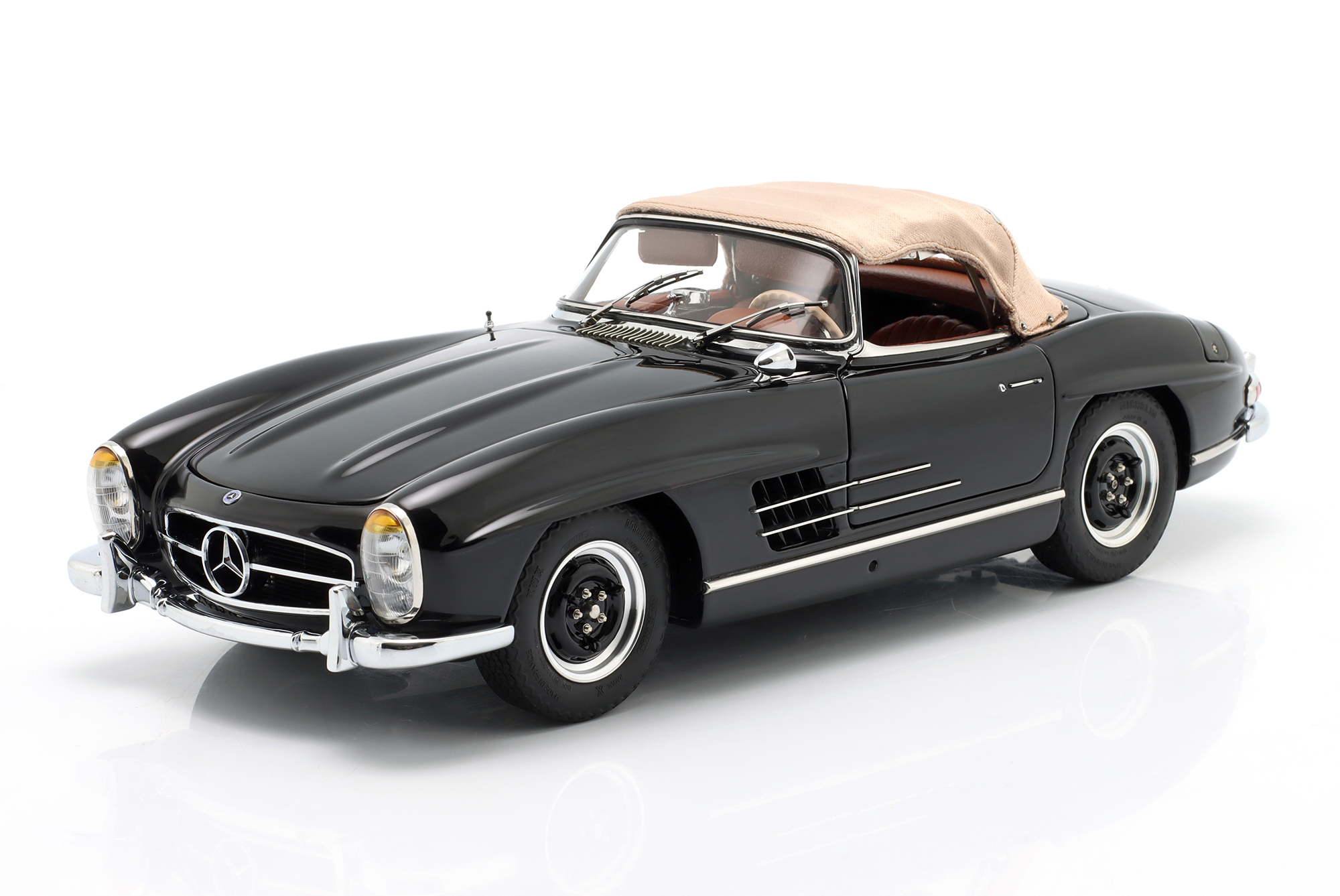 MERCEDES-BENZ 300 SL ROADSTER (W198 II) YEAR 1957-1963 BLACK / МЕРСЕДЕС-БЕНЦ 300 SL РОДСТЕР W198 2 ЧЕРНЫЙ