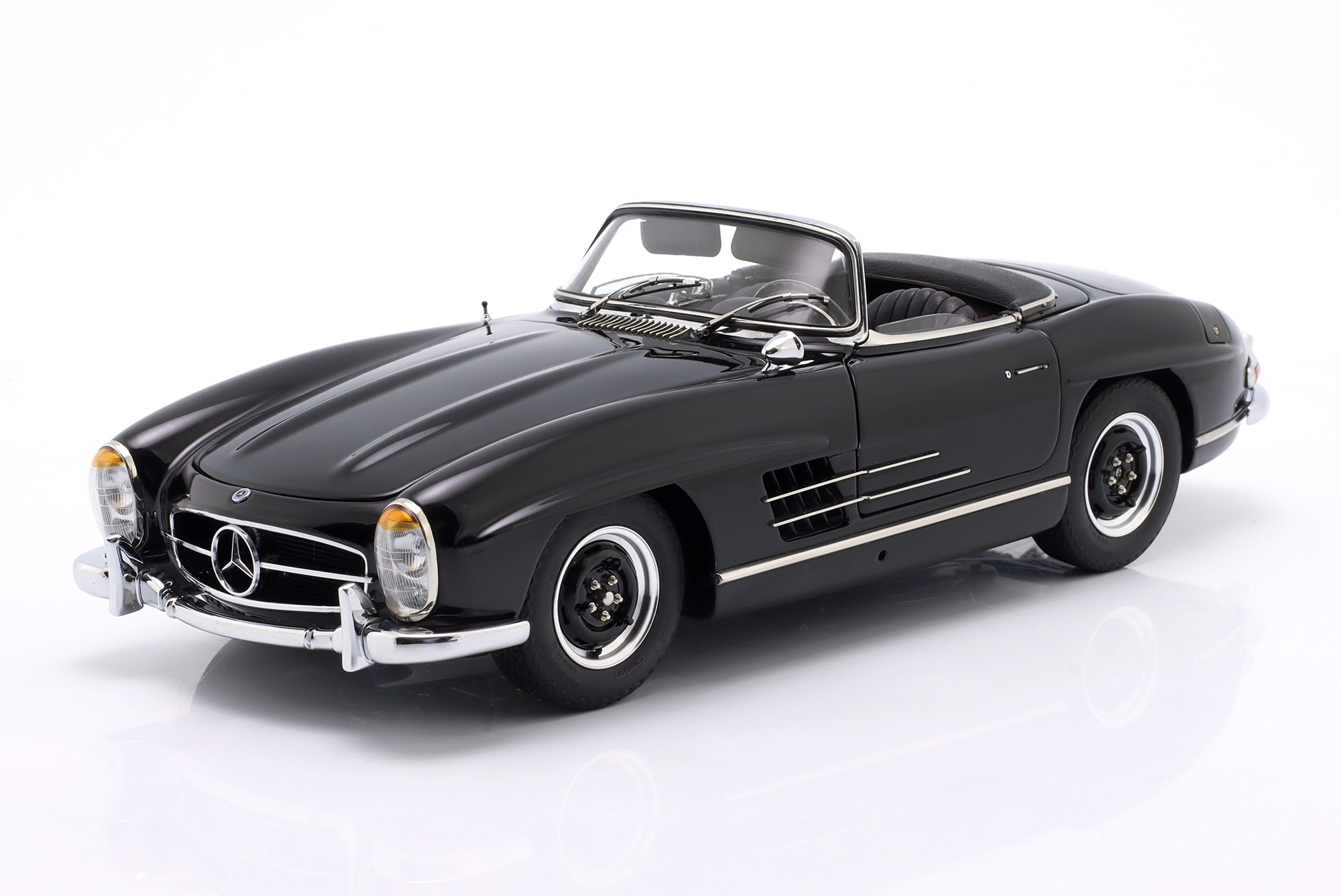 MERCEDES-BENZ 300 SL ROADSTER (W198 II) YEAR 1957-1963 BLACK / МЕРСЕДЕС-БЕНЦ 300 SL РОДСТЕР W198 2 ЧЕРНЫЙ