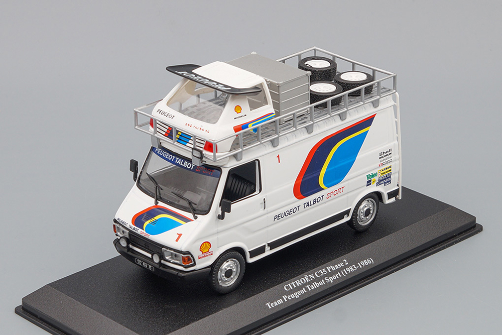 CITROEN C35 PHASE 2 TEAM PEUGEOT TALBOT SPORT ИЗ СЕРИИ RALLYE VÉHICULES D'ASSISTANCE