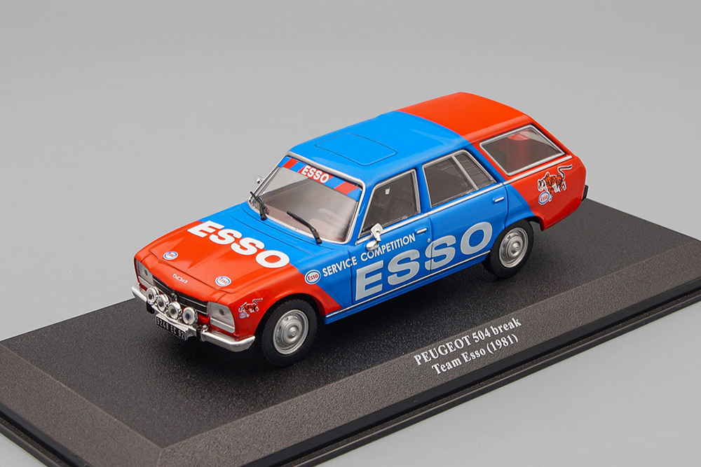 PEUGEOT 504 BREAK TEAM ESSO PEUGEOT SPORT ИЗ СЕРИИ RALLYE VÉHICULES D'ASSISTANCE