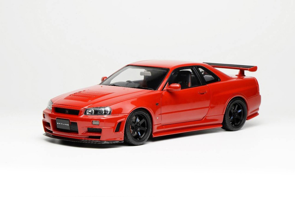 NISSAN SKYLINE GT-R (R34) CUSTOMIZED VERSION ACTIVE RED / НИССАН СКАЙЛАЙН GT-R R34 КАСТОМНАЯ ВЕРСИЯ ACTIVE КРАСНЫЙ