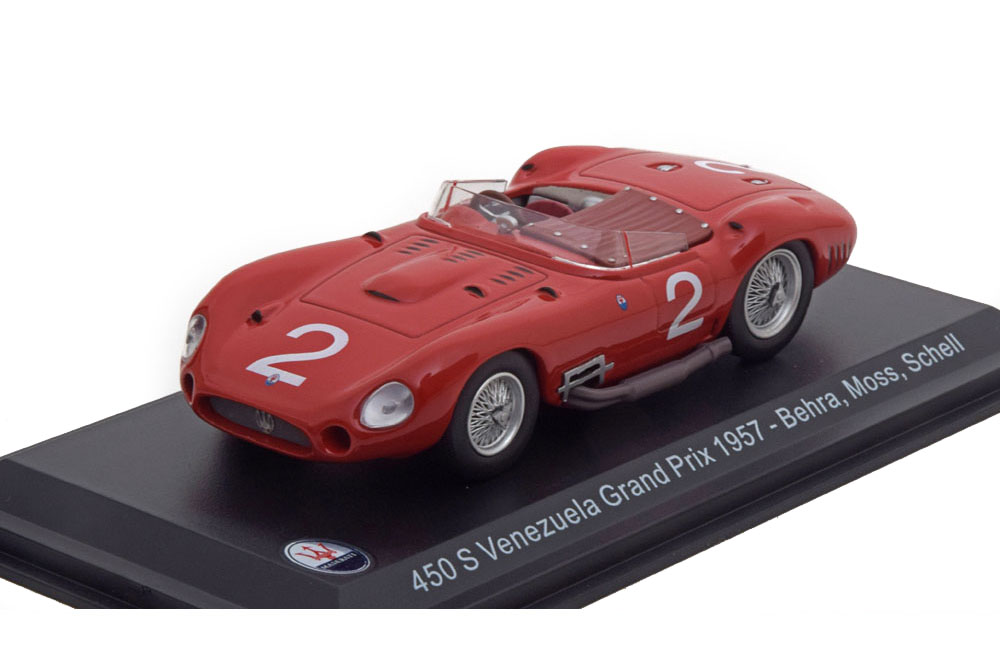 MASERATI 450 S #2 BEHRA/MOSS/SCHELL VENEZUELA GRAND PRIX 1957
