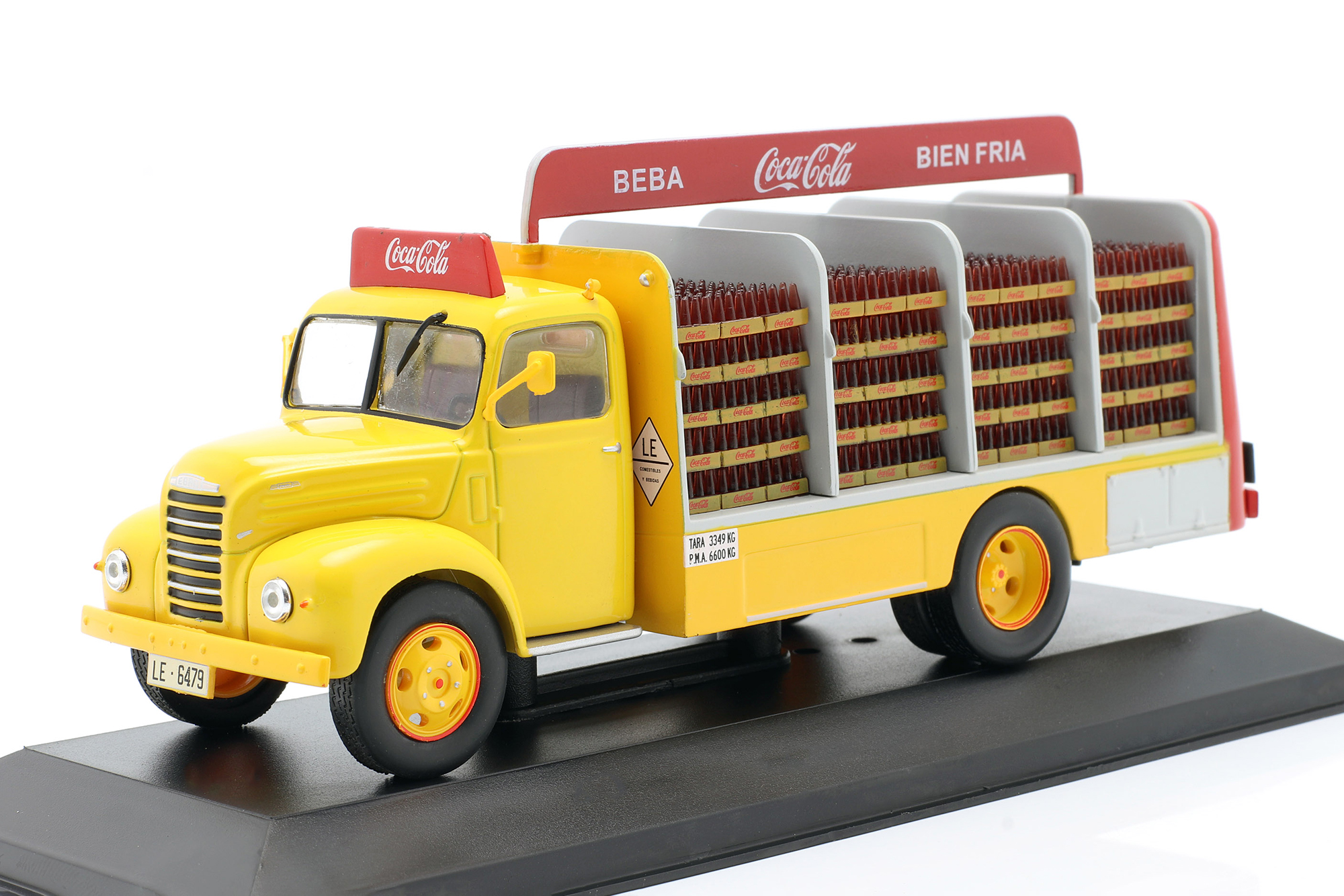 EBRO B-45 TRUCK COCA-COLA CONSTRUCTION YEAR 1962 YELLOW / RED / ЕБРО B-45 ГРУЗОВИК КОКА-КОЛА ЖЕЛТЫЙ КРАСНЫЙ