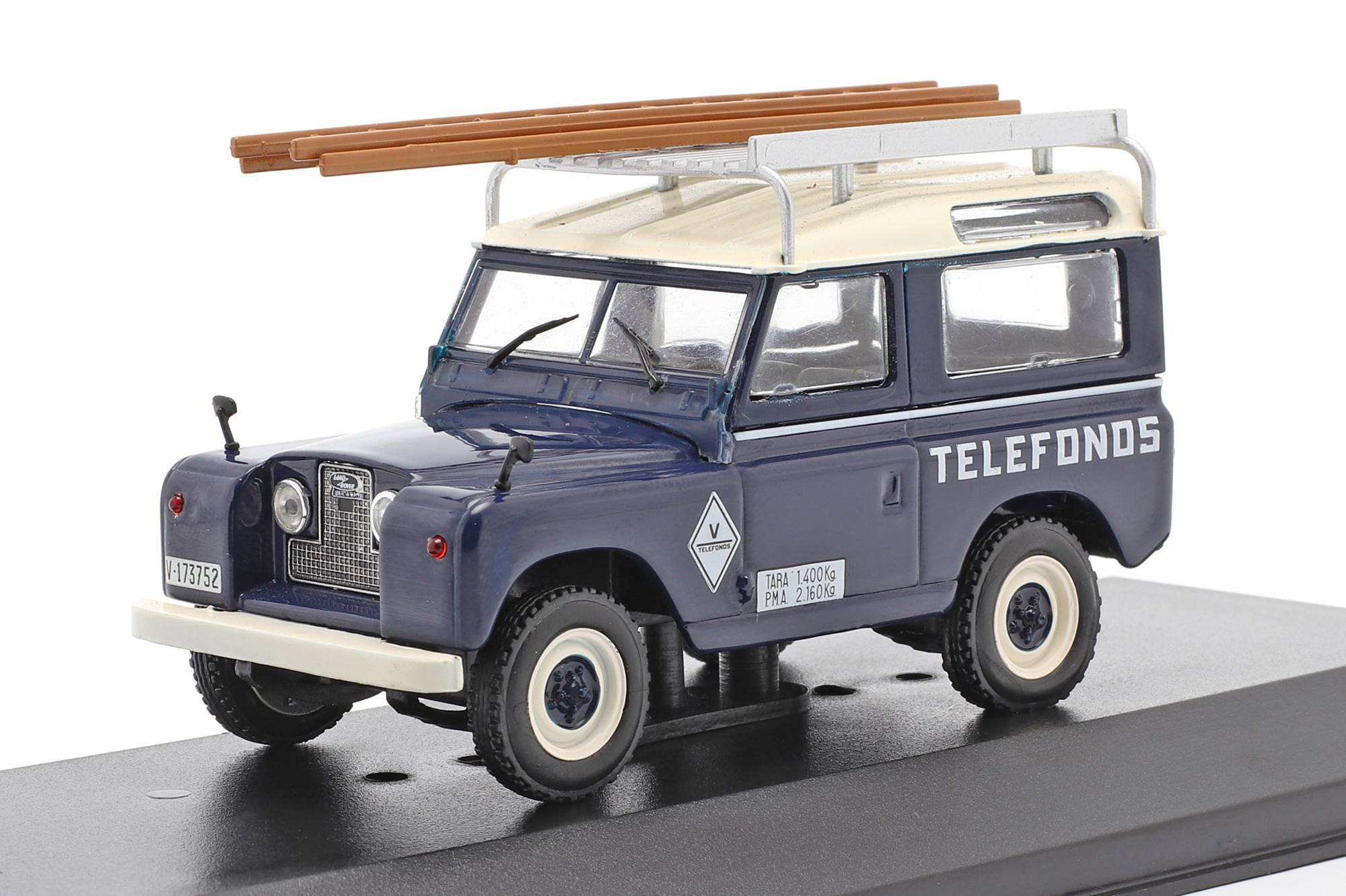 LAND ROVER SANTANA 88 TELEFONICA YEAR 1989 BLUE / WHITE / ЛЕНД РОВЕР САНТАНА 88 ТЕЛЕФОНИКА СИНИЙ БЕЛЫЙ