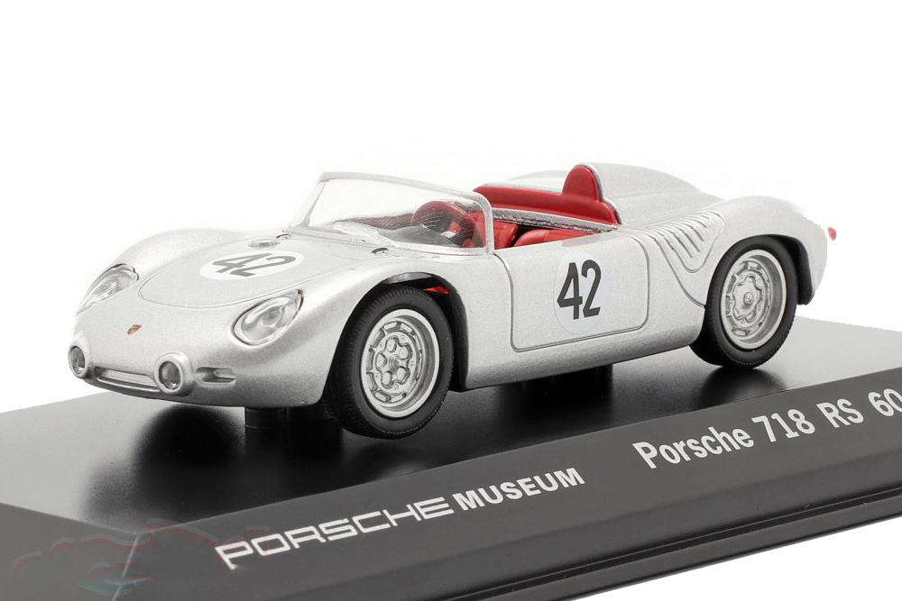 PORSCHE 718 RS 60 SPYDER #42 WINNER 12H SEBRING 1960 HERRMANN/GENDEBIEN ПОРШЕ 718 СПАЙДЕР (ПОБЕДИТЕЛЬ 12 ЧАСОВ СЕБРИНГА)
