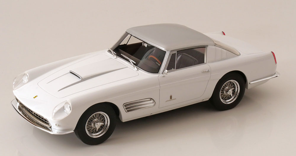 FERRARI 410 SUPERAMERICA SERIE 3 PININFARINA COUPE 1958 WHITE SILVER