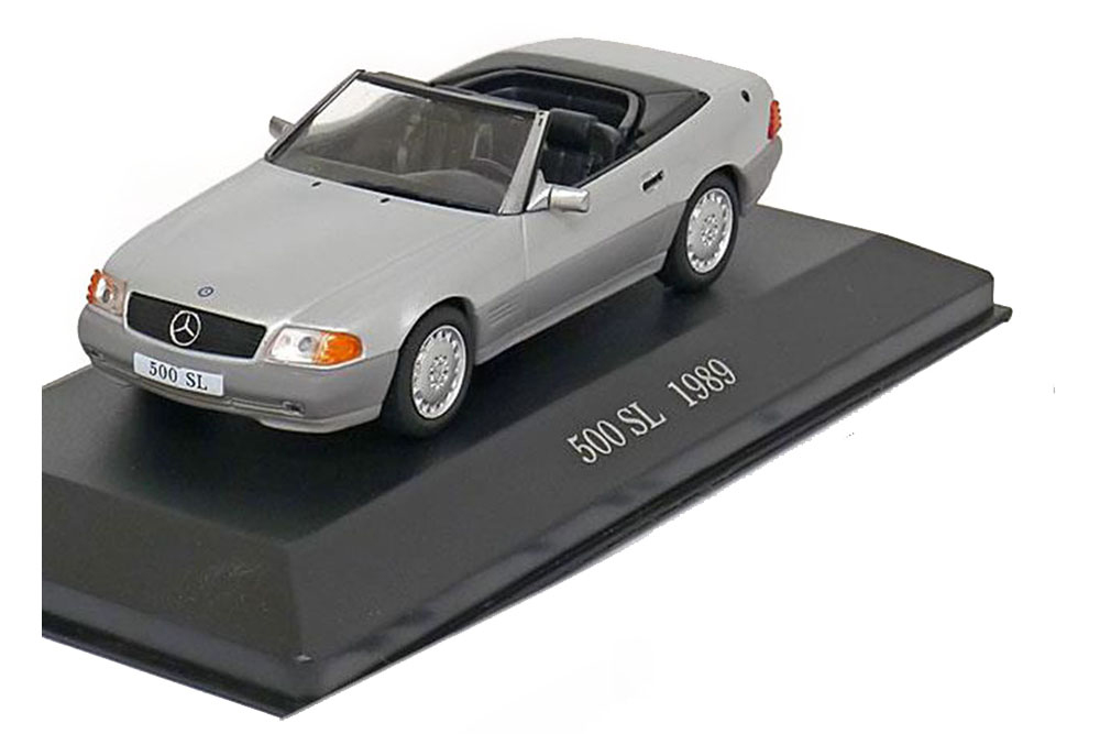 MERCEDES 500 SL ROADSTER 1989 SILVER