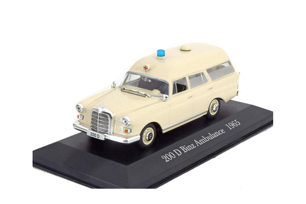 MERCEDES 200 D BINZ AMBULANCE 1965 CREME