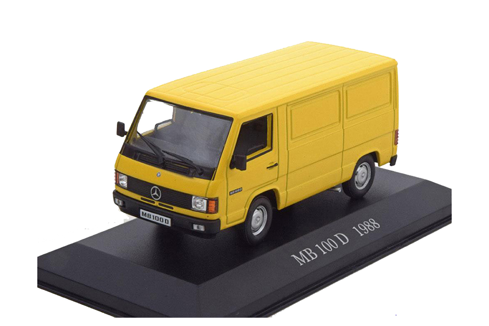 MERCEDES 100 D DELIVERY TRUCKS 1988 YELLOW
