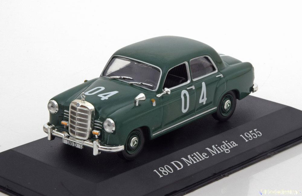MERCEDES 180 D PONTON NO 04 MILLE MIGLIA 1955