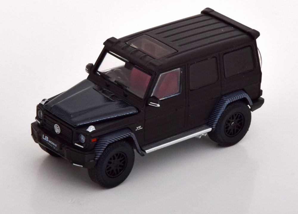MERCEDES AMG G63 LB WORKS MATT-BLACK (ДЛИНА МОДЕЛИ 6-10 СМ)
