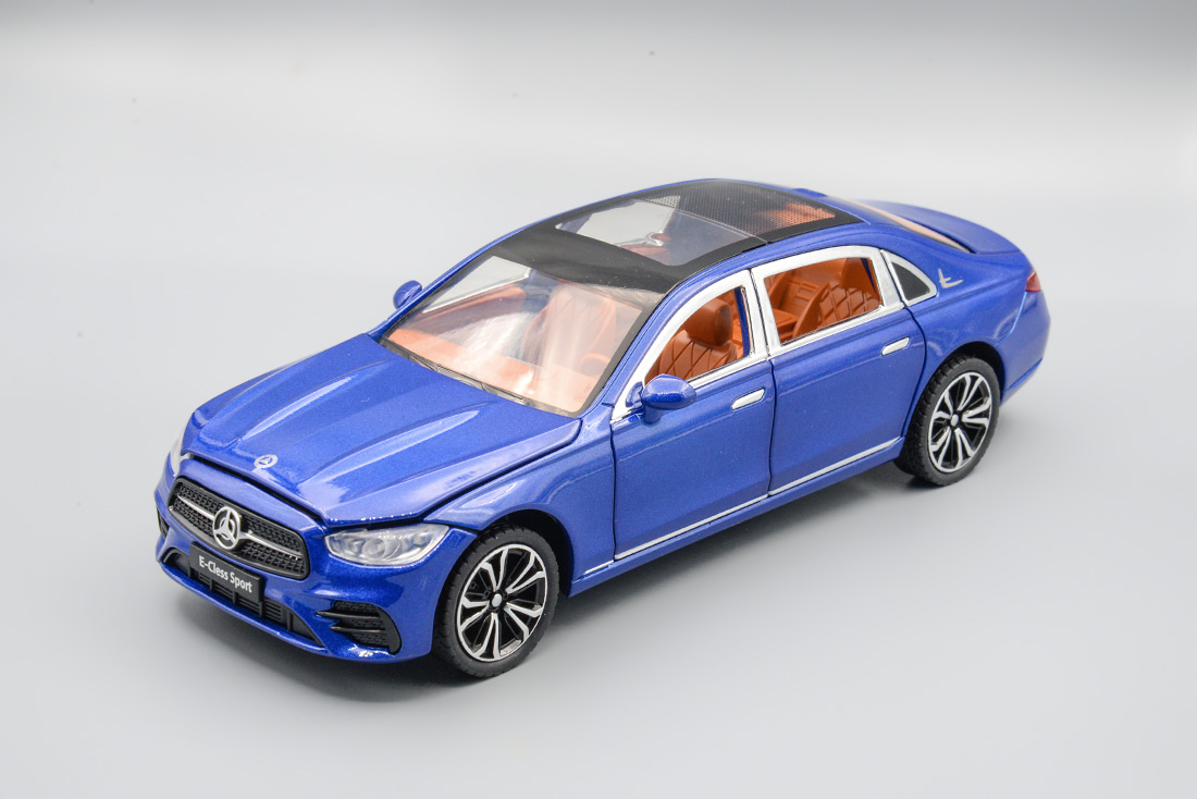 MERCEDES-BENZ E300L, СИНИЙ, 23 СМ.