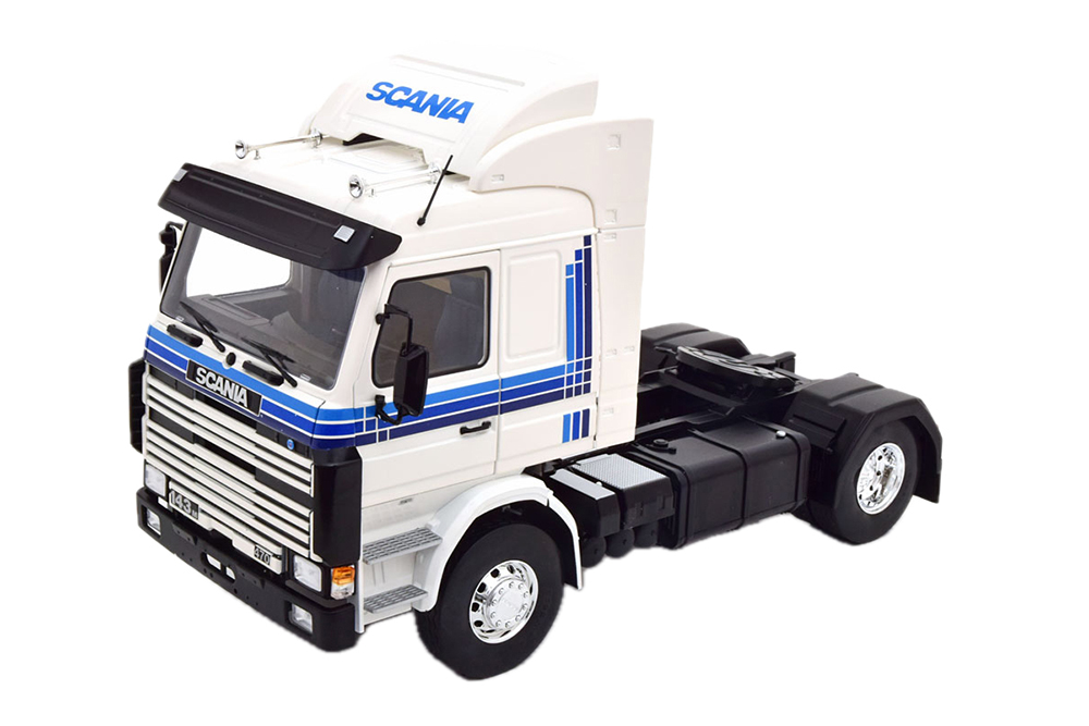 SCANIA 143M TOPLINE СЕДЕЛЬНЫЙ ТЯГАЧ 1987 БЕЛЫЙ С СИНИМ
