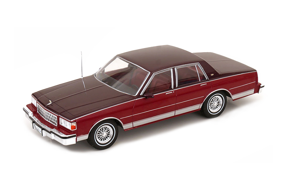 CHEVROLET CAPRICE 1987 RED METALLIC/DARK RED METALLIC