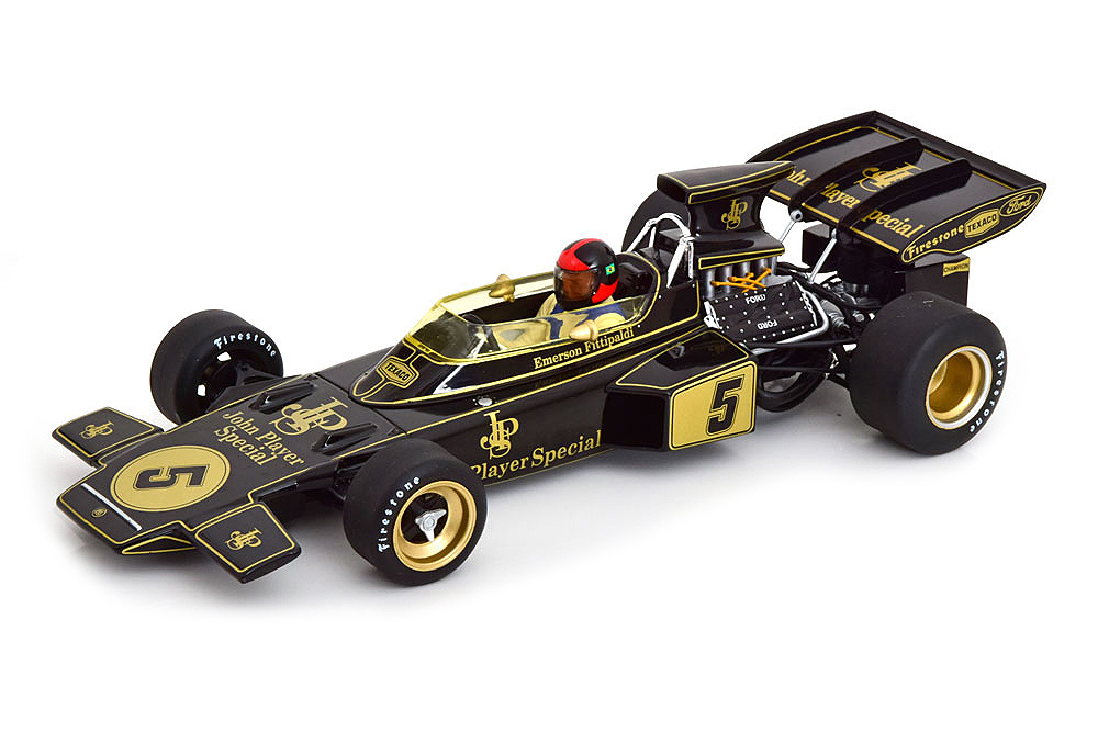 LOTUS 72D WINNER GP SPAIN, WORLD CHAMPION FITTIPALDI 1972 JPS SCALE 1:18