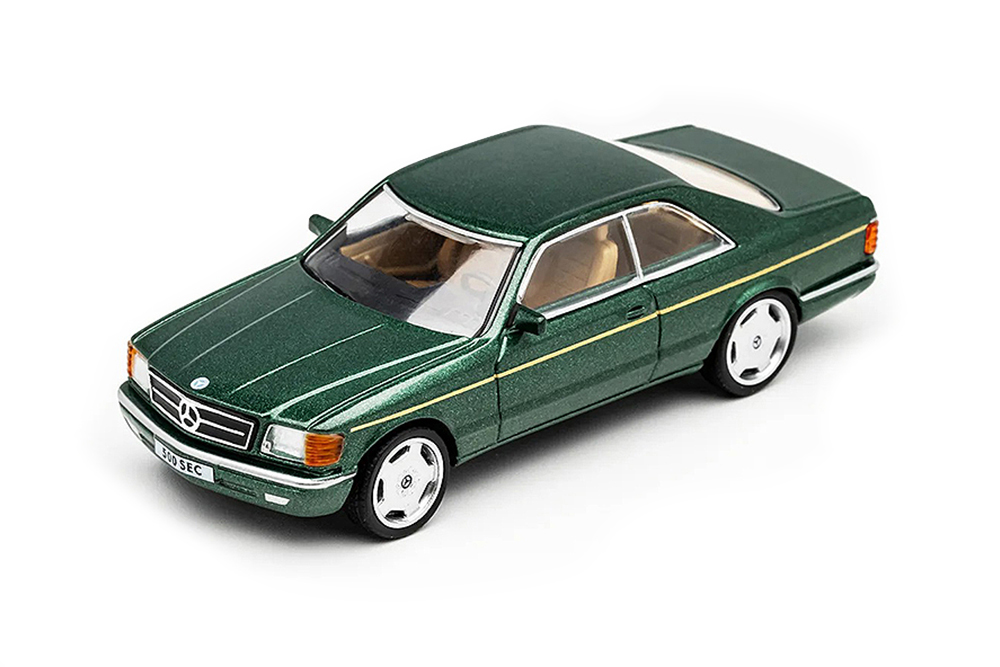 MERCEDES W126 S-CLASS COUPE 500 SEC 560SEC GREEN / МЕРСЕДЕС С-КЛАСС КУПЕ ЗЕЛЕНЫЙ (ДЛИНА 7-10 СМ)