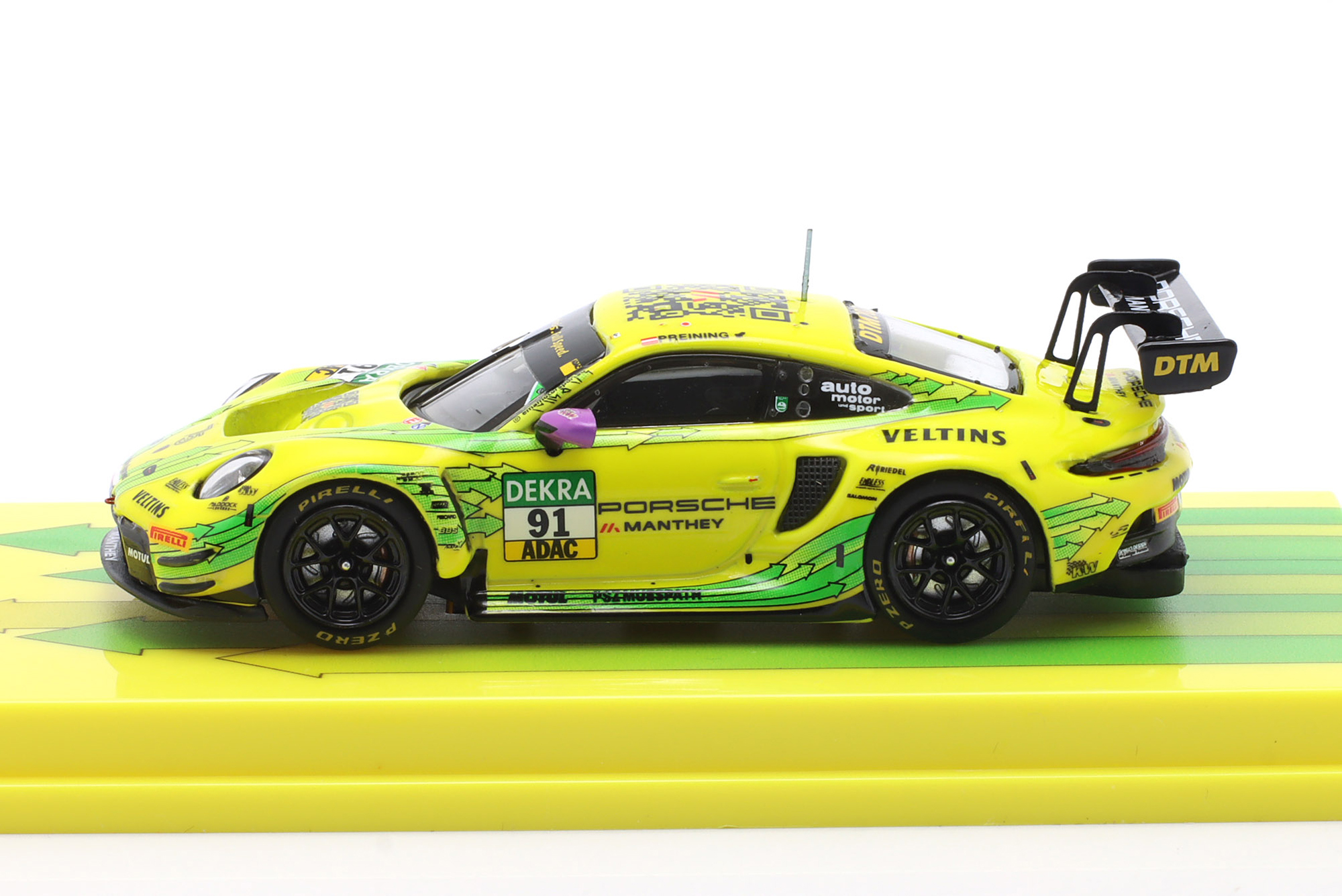 PORSCHE 911 GT3 R #91 DTM CHAMPION 2023 THOMAS PREINING MANTHEY GRELLO / ПОРШЕ 911 ГТ3 ДТМ ЧЕМПИОН ТОМАС ПРЕЙНИНГ MANTHEY ГРЕЛЛО