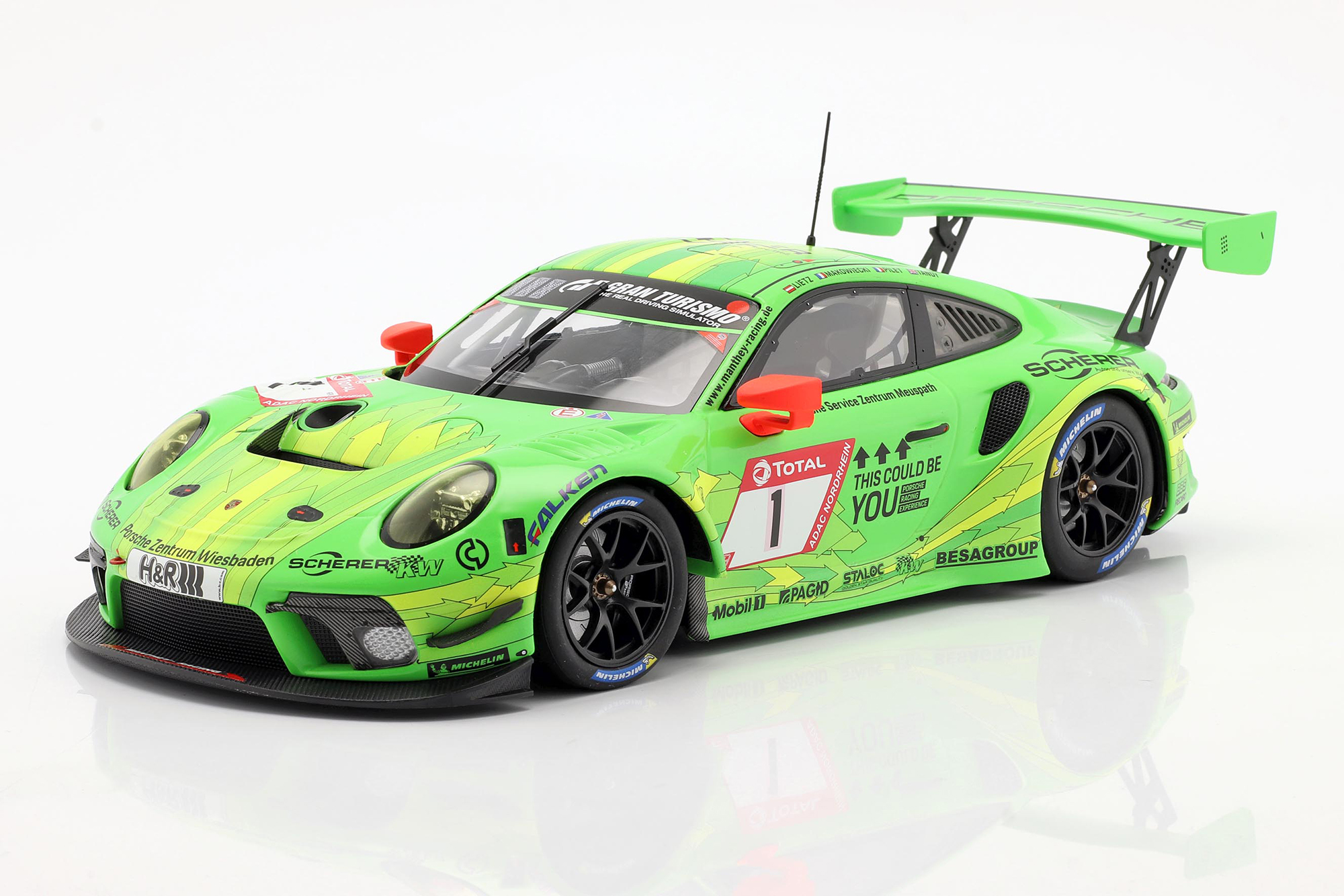 PORSCHE 911 GT3 R #1 24H NÜRBURGRING 2019 MANTHEY RACING / ПОРШЕ 911 ГТ3 24 ЧАСА НУРБУРГРИНГ MANTHEY