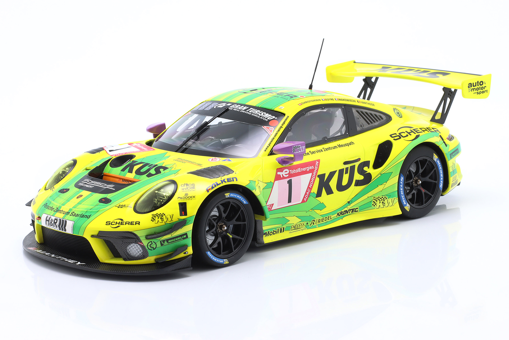 PORSCHE 911 GT3 R #1 24H NÜRBURGRING 2022 MANTHEY GRELLO / ПОРШЕ 911 ГТ3 24 ЧАСА НЮРБУРГРИНГ MANTHEY ГРЕЛЛО