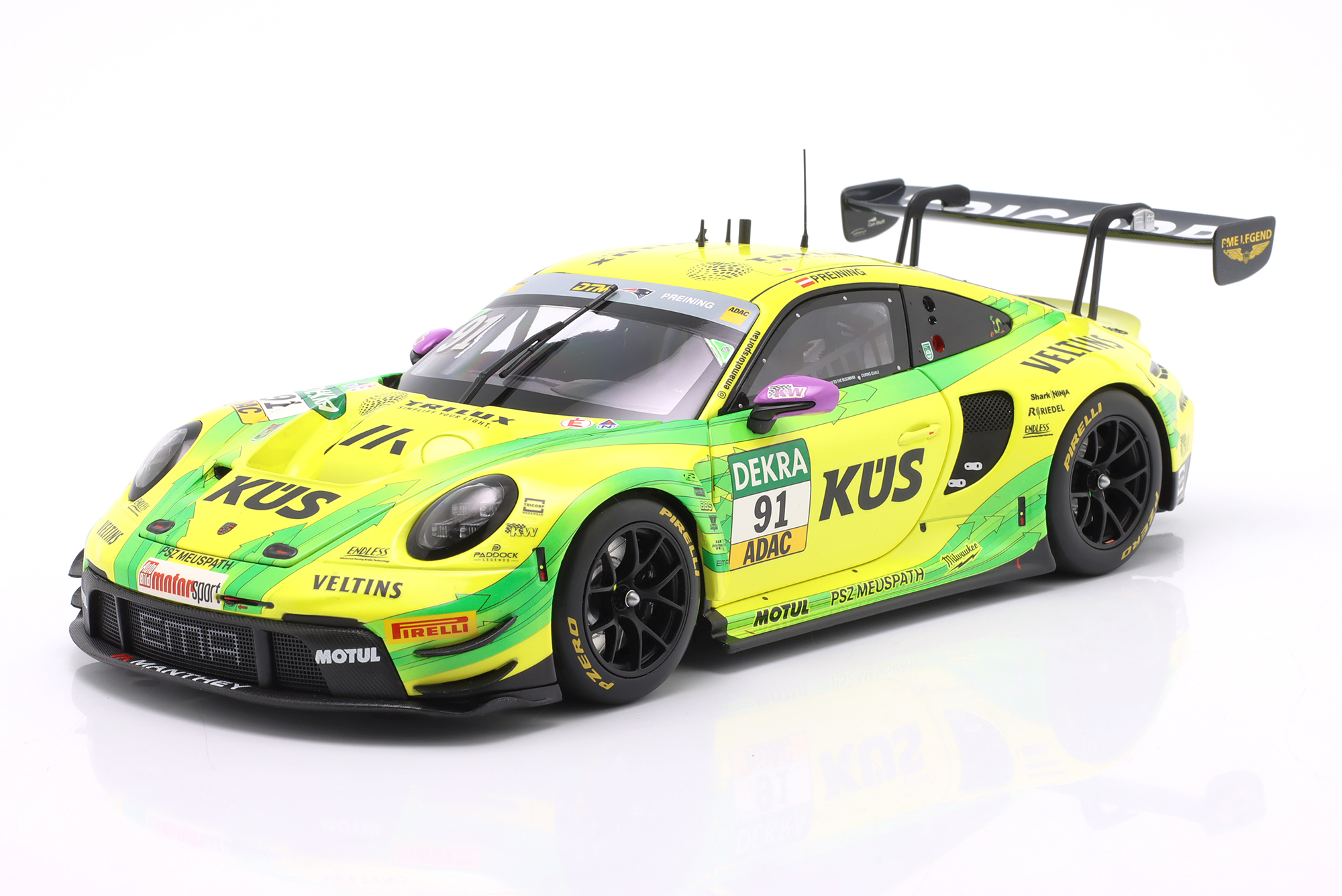 PORSCHE 911 GT3 R #91 DTM 2025 THOMAS PREINING MANTHEY GRELLO / ПОРШЕ 911 ГТ3 ДТМ ТОМАС ПРЕЙНИНГ MANTHEY ГРЕЛЛО