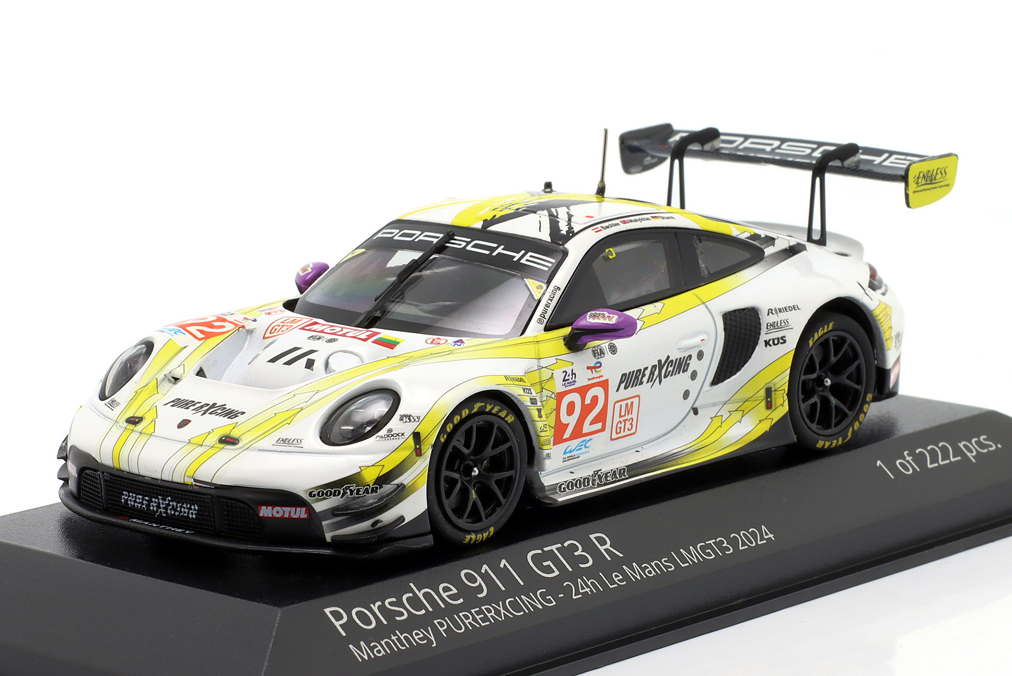 PORSCHE 911 GT3 R #92 24H LEMANS 2024 MANTHEY PURERXCING / ПОРШЕ 911 ГТ3 24 ЧАСА ЛЕ-МАН MANTHEY PURE RXCING