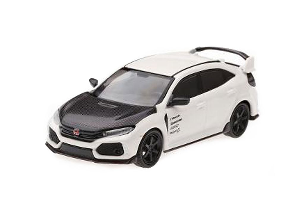 HONDA CIVIC TYP R FK8 2017 WHITE BLACK (ДЛИНА МОДЕЛИ 6-10 СМ)