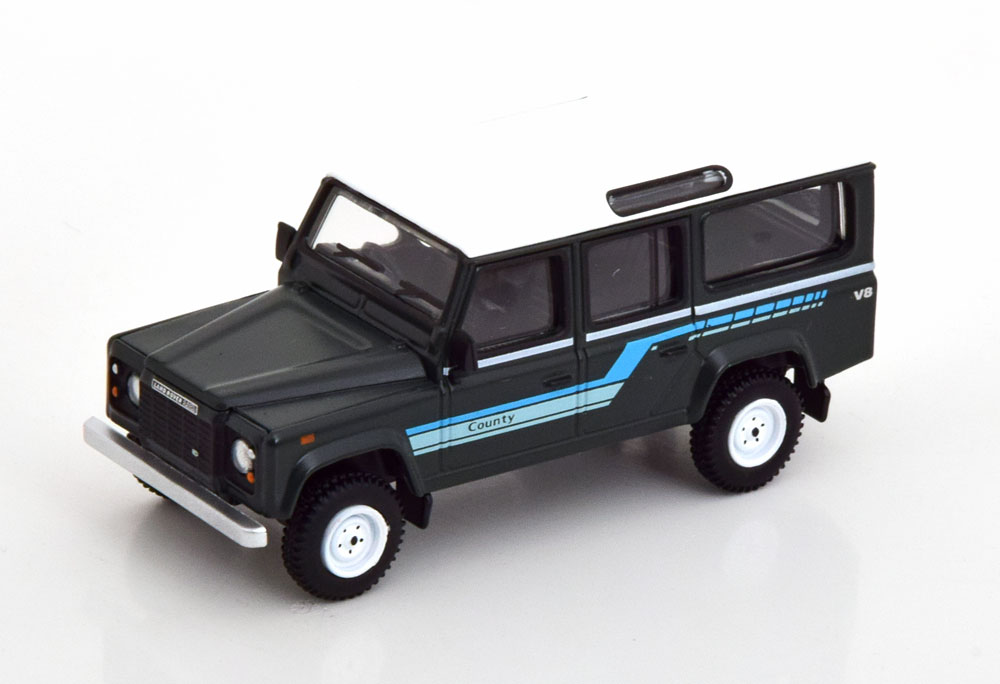 LAND ROVER DEFENDER 110 COUNTY STATION WAGON DARKGREY WHITE (ДЛИНА МОДЕЛИ 6-10 СМ)