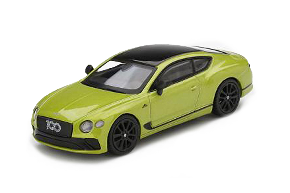 BENTLEY CONTINENTAL GT MULLINER 2019 LIGHTGREEN-METALLIC (ДЛИНА МОДЕЛИ 6-10 СМ)